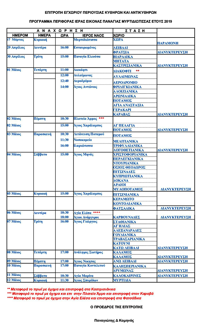 programma periforas panagias myrtidiotissas 2019